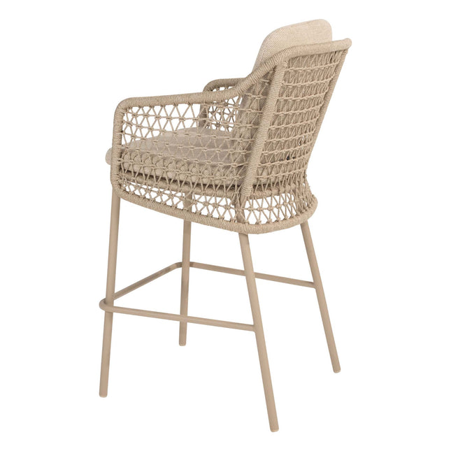 4 Seasons Outdoor Tramonti barstoel + Taste 4SO Prado bartafel teak 200 cm latte