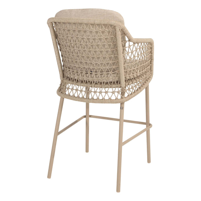 4 Seasons Outdoor Tramonti barstoel + Taste 4SO Prado bartafel teak 200 cm latte