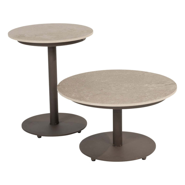 4 Seasons Outdoor Maxime chaise lounge bank + Boaz salontafels terre