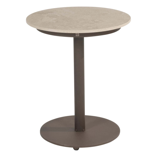 4 Seasons Outdoor Allora bistro loungeset + Boaz bijzettafel 45 Ø cm terre