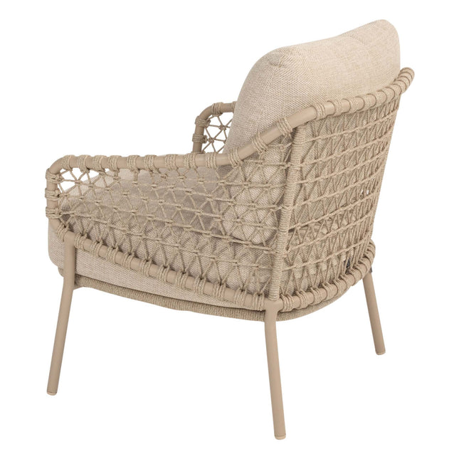 4 Seasons Outdoor Sardinia bistro loungeset + Boaz bijzettafel 45 Ø cm