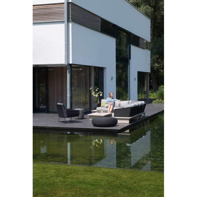 4 Seasons Outdoor Macaron salontafel 95 cm Ø antraciet