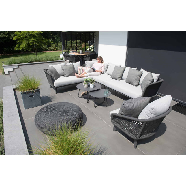 4 Seasons Outdoor Macaron salontafel 95 cm Ø antraciet