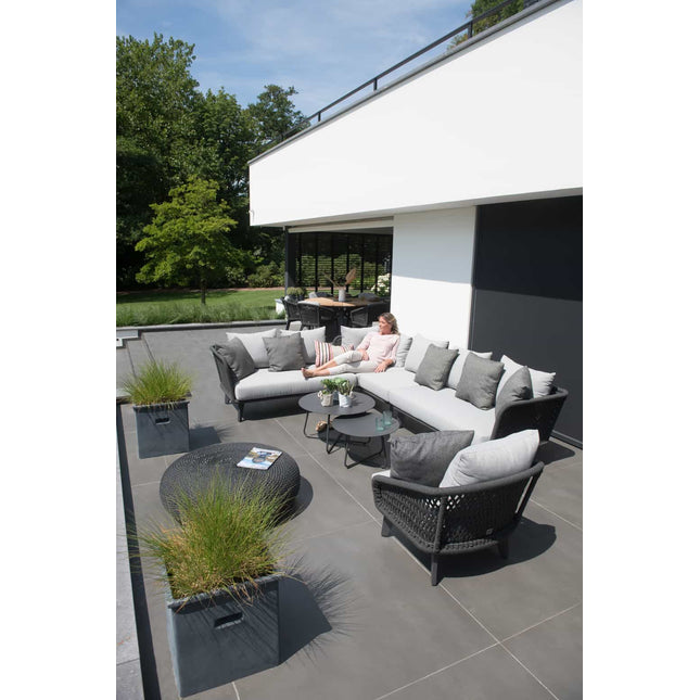 4 Seasons Outdoor Macaron salontafel 95 cm Ø grijs