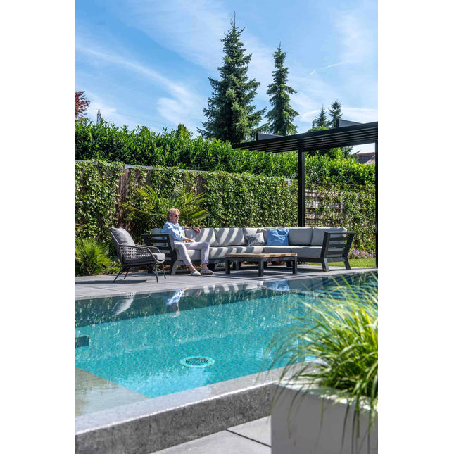 4 Seasons Outdoor Meteoro loungeset + center + Capitol salontafel 90 x 90 cm