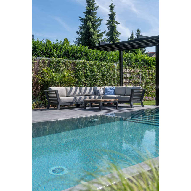 4 Seasons Outdoor Meteoro loungeset + center + Capitol salontafel 90 x 90 cm