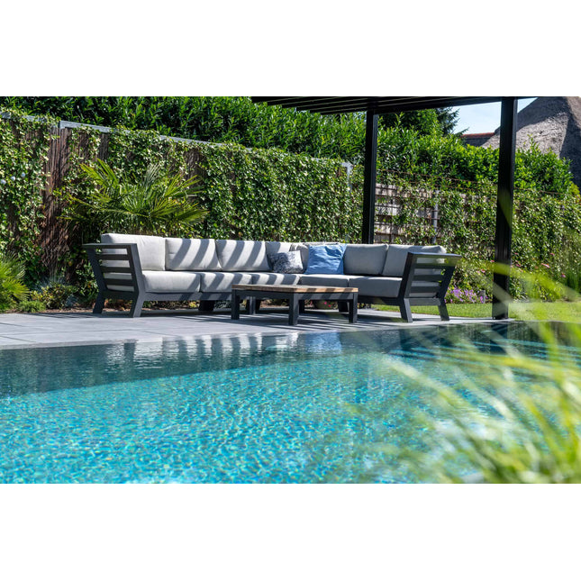 4 Seasons Outdoor Meteoro loungeset + center + Capitol salontafel 90 x 90 cm