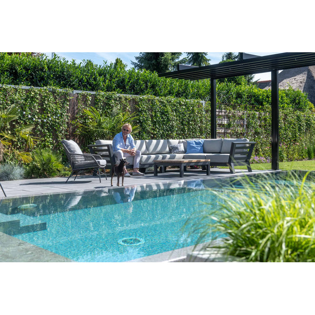 4 Seasons Outdoor Meteoro loungeset + center + Capitol salontafel 90 x 90 cm