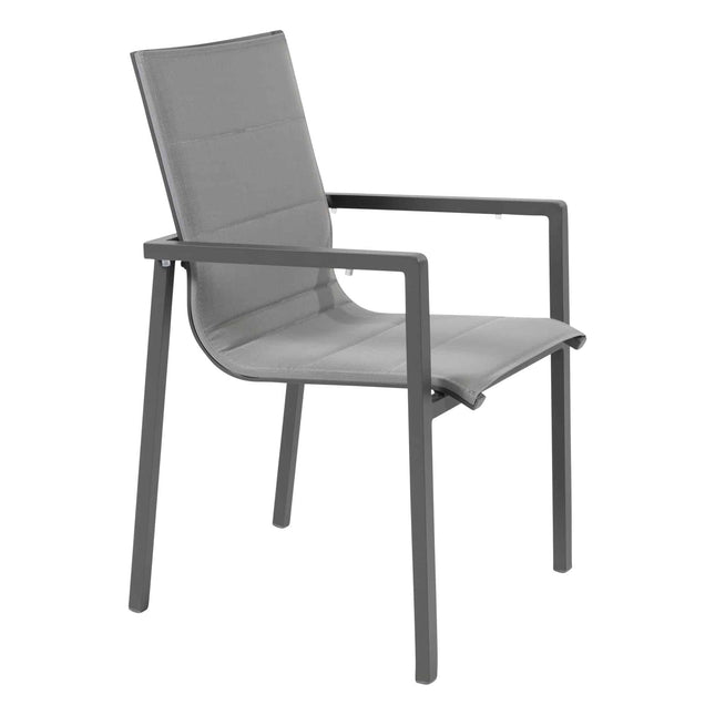 Taste 4SO Bari stapelbare dining stoel + Optimum uitschuiftafel keramiek 220-280-340 cm