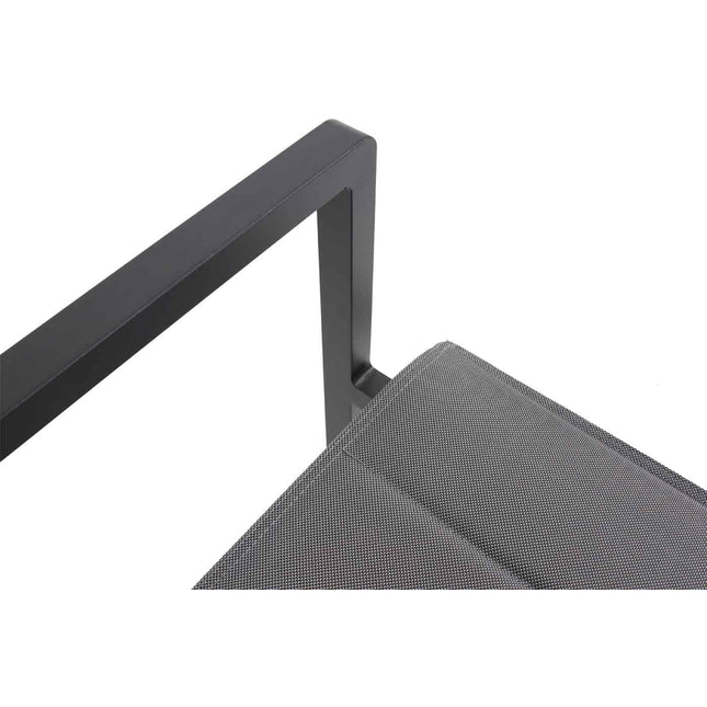 Taste 4SO Bari stapelbare dining stoel + Ridge tafel antraciet 220 cm