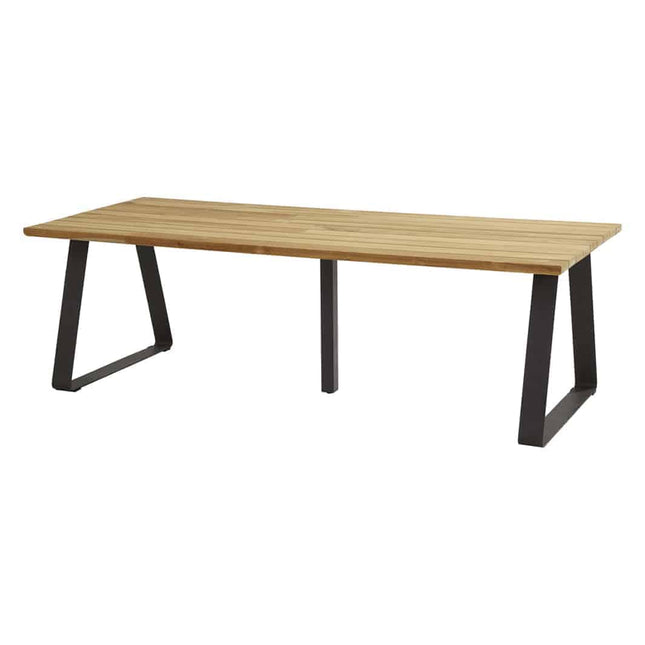 Taste 4SO Palma dining antraciet + Basso teak tafel 240 cm