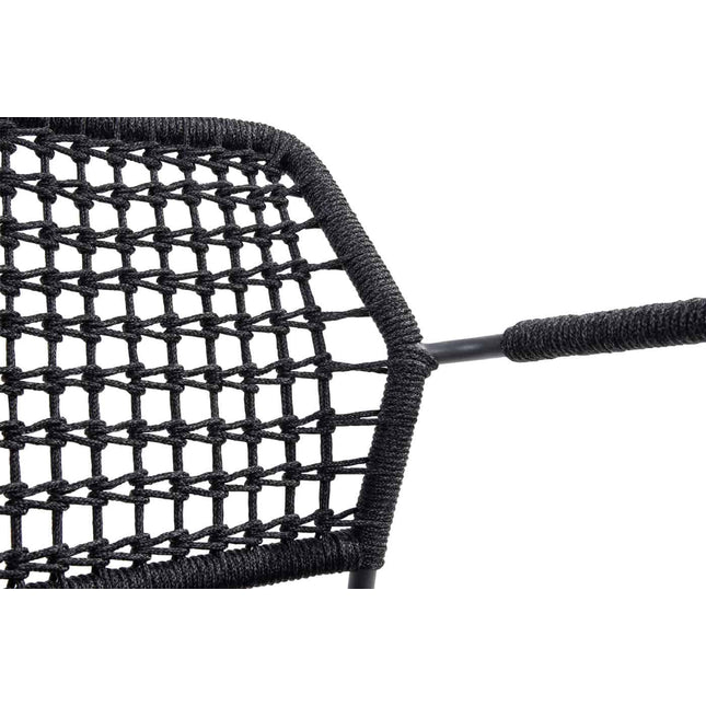 Taste 4SO Barista dining antraciet + Prado tafel ovaal 240 cm antraciet onderstel