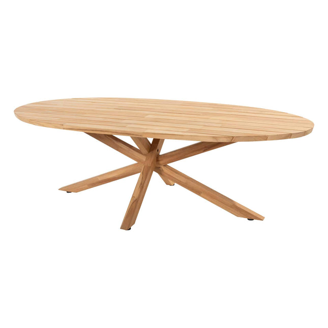 4 Seasons Outdoor Como dining + Taste 4SO Prado teak tafel ovaal 240 cm