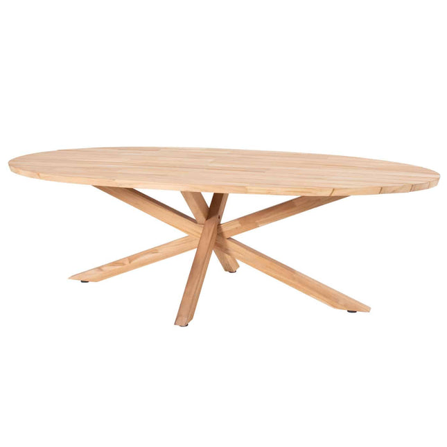4 Seasons Outdoor Puccini dining + Taste 4SO Prado teak tafel ovaal 240 cm
