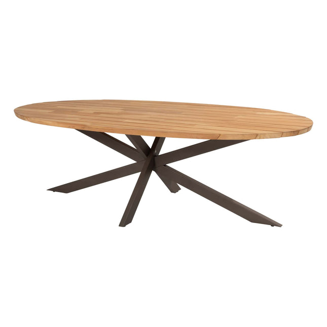 4 Seasons Outdoor Veneto dining terre + Taste 4SO Prado teak tafel ovaal 240 cm