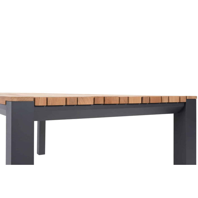 Taste 4SO Tosca dining antraciet + Ridge teak tafel 220 cm