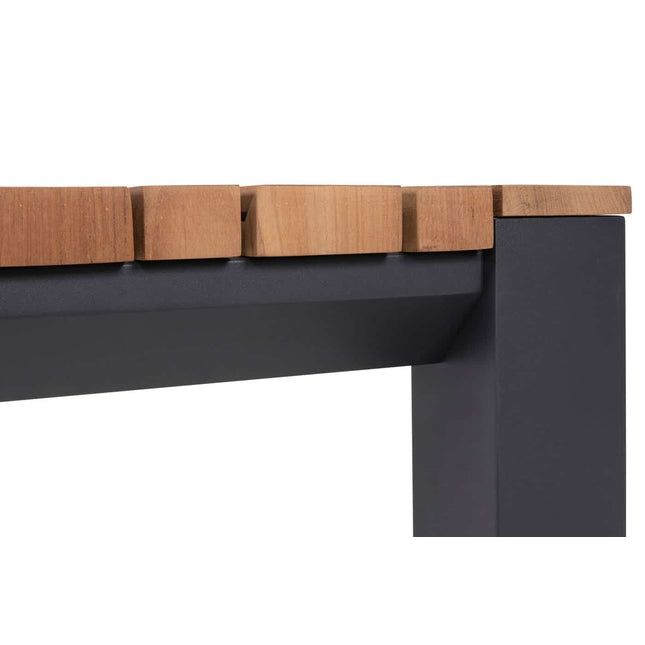 Taste 4SO Tosca dining antraciet + Ridge teak tafel 220 cm