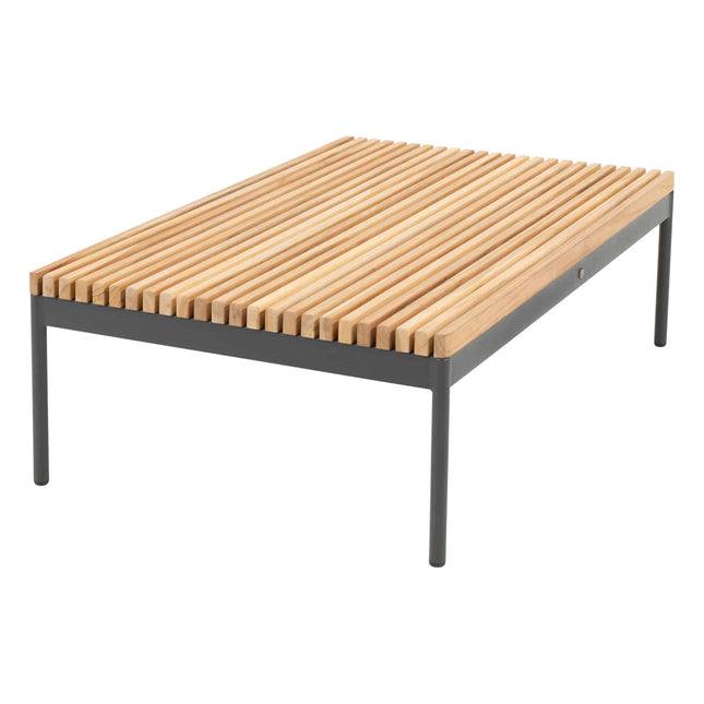 Taste 4SO Sakura salontafel met teak tafelblad 120 x 70 x 35 cm