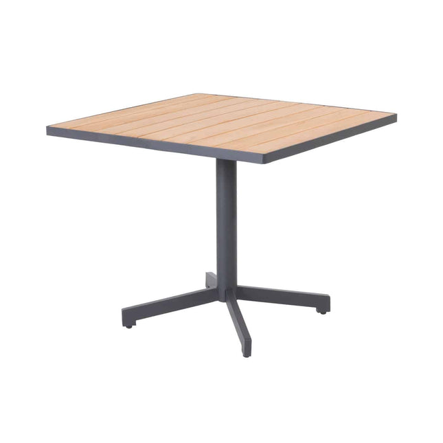 Taste 4SO Melbourne dining + Fiesta tafel met teak tafelblad 90 x 90 cm