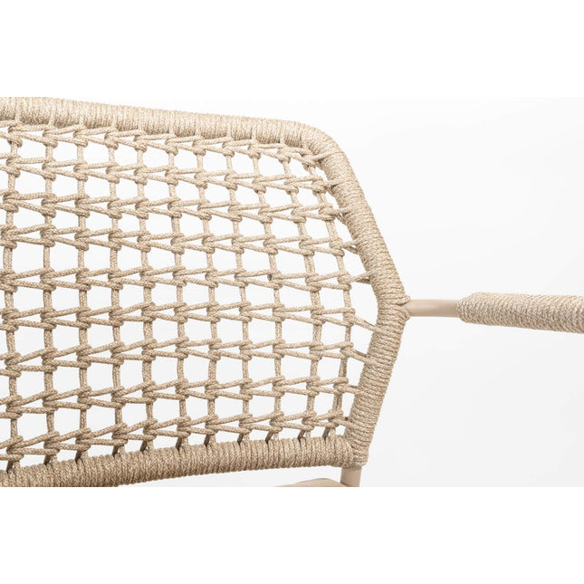 Taste 4SO Barista dining latte + Liam teak tafel 240 cm