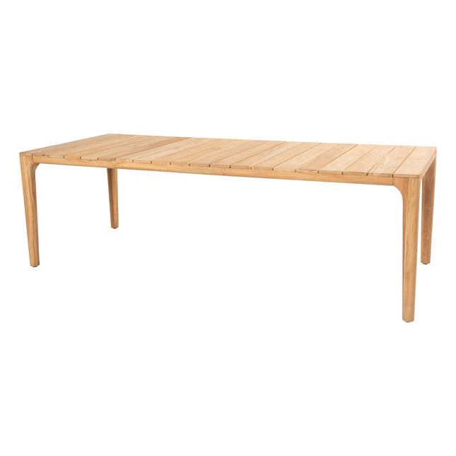 Taste 4SO Barista dining latte + Liam teak tafel 240 cm