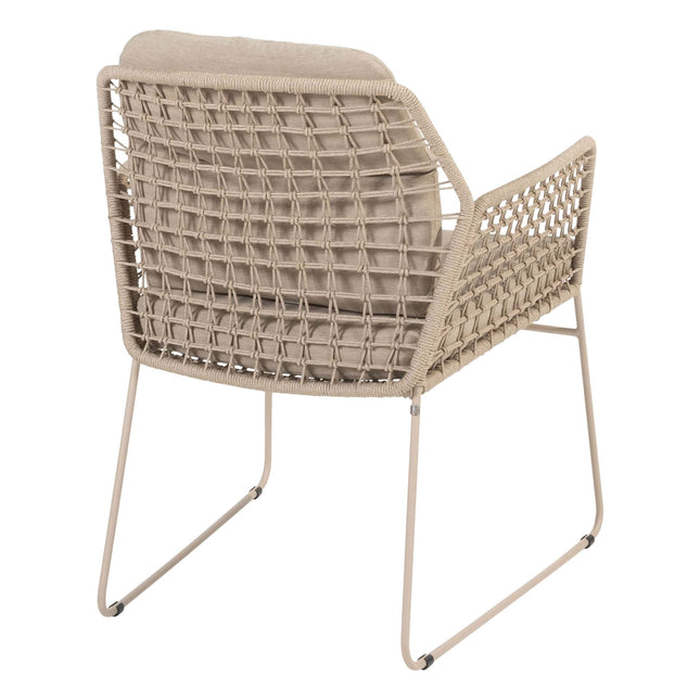 Taste 4SO Albano dining stoel (6 st.) + Prado tafel met keramisch tafelblad barrel latte 240 cm