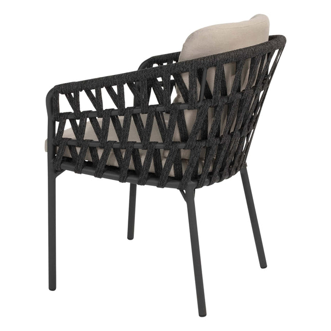 4 Seasons Outdoor Albareto dining stoel + Taste 4SO Prado tafel met keramisch tafelblad barrel antraciet 240 cm