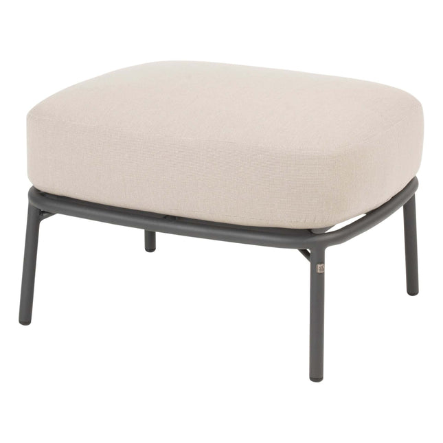 4 Seasons Outdoor Taste 4SO Albareto organische loungebank + voetenbank + Dali salontafels