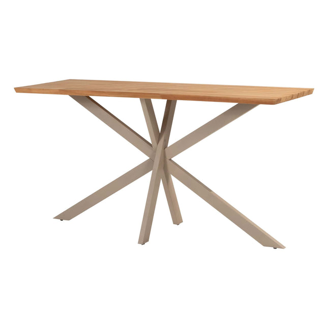 4 Seasons Outdoor Tramonti barstoel + Taste 4SO Prado bartafel teak 200 cm latte