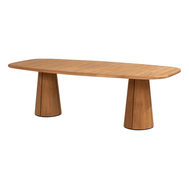 Taste 4SO Capri tafel barrel-vorm teak 240 x 110 cm