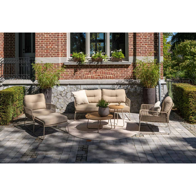 4 Seasons Outdoor Taste 4SO Albano loungeset + Verdi salontafel 73 Ø cm latte