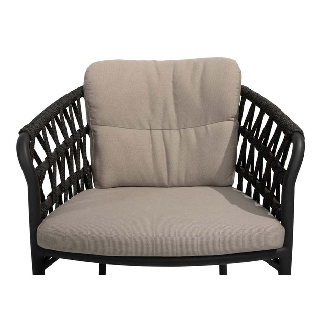 4 Seasons Outdoor Albareto dining stoel + Taste 4SO Prado tafel met keramisch tafelblad barrel antraciet 240 cm