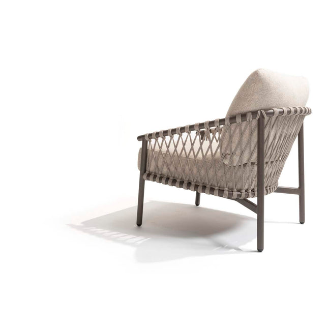 4 Seasons Outdoor Allora bistro loungeset + Boaz bijzettafel 45 Ø cm terre