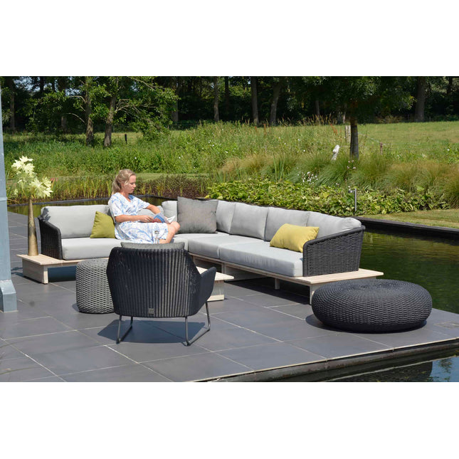4 Seasons Outdoor Macaron salontafel 95 cm Ø grijs