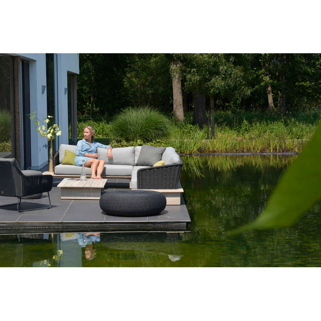 4 Seasons Outdoor Macaron salontafel 95 cm Ø antraciet