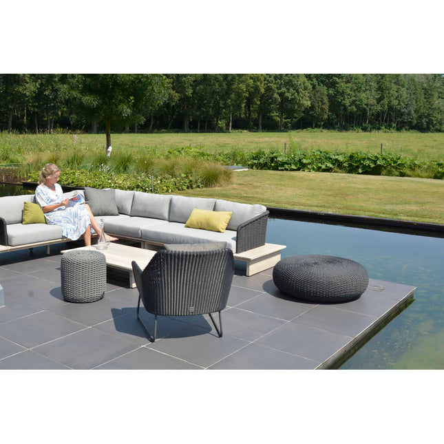 4 Seasons Outdoor Macaron salontafel 95 cm Ø antraciet