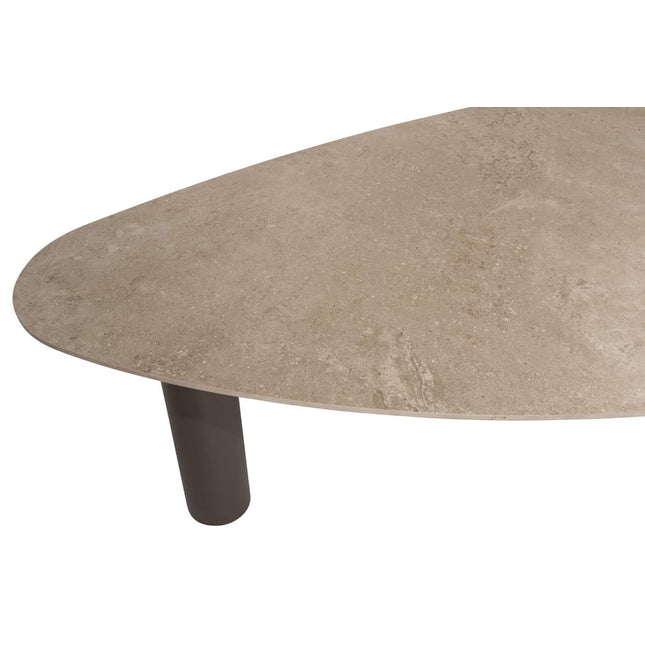 4 Seasons Outdoor Arizona tafel keramisch blad kiezel-vorm 240 x 120 cm