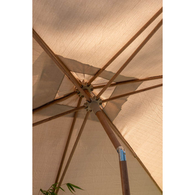 4 Seasons Outdoor Azzurro 200 x 300 cm. zand met houtlook frame