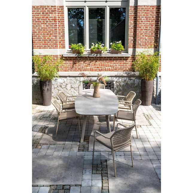 Taste 4SO Barista dining latte + Manolo tafel latte met geprint keramiek tafelblad 240 cm