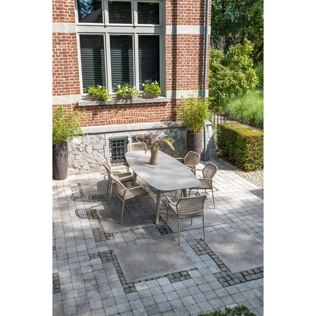 Taste 4SO Barista dining latte + Manolo tafel latte met geprint keramiek tafelblad 240 cm