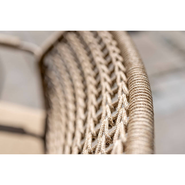 Taste 4SO Barista dining stoel + Prado tafel met keramisch tafelblad barrel latte 240 cm