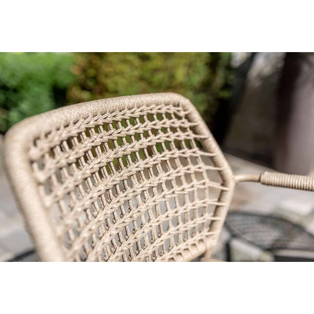 Taste 4SO Barista dining stoel + Prado tafel met keramisch tafelblad barrel latte 240 cm