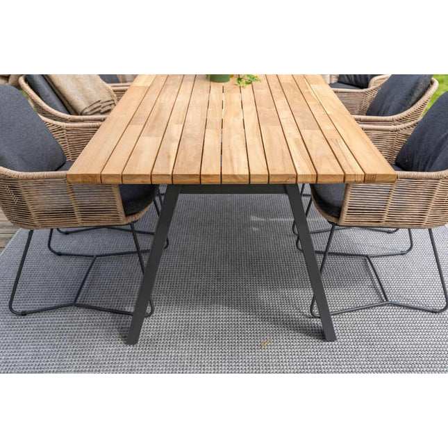 Taste 4SO Belmond dining naturel (6 st.) + Ambassador tafel 240 cm