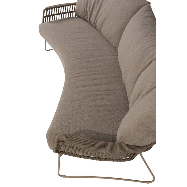 4 Seasons Outdoor Botanic organische 3-zits lounge bank incl. 3 kussens