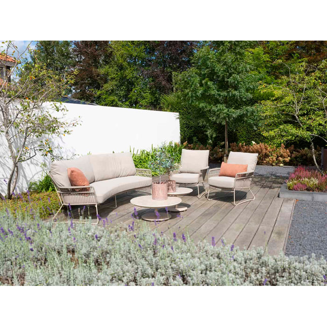 4 Seasons Outdoor Botanic organische 3-zits lounge bank incl. 3 kussens