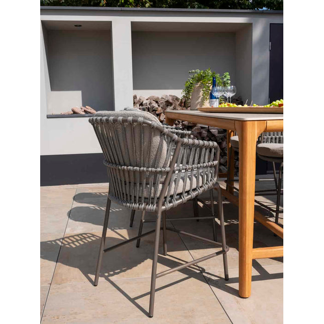 4 Seasons Outdoor Capalbio high dining stoel + Taste 4SO Liam high dining tafel met keramisch blad 220 cm