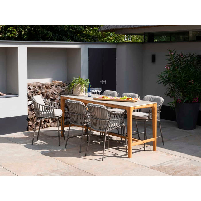 Taste 4SO Liam high dining tafel met keramisch tafelblad 220 x 75 x 95 cm.