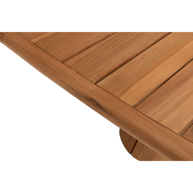 4 Seasons Outdoor Bernini dining stoel + Taste 4SO Capri tafel barrel-vorm teak 280 cm