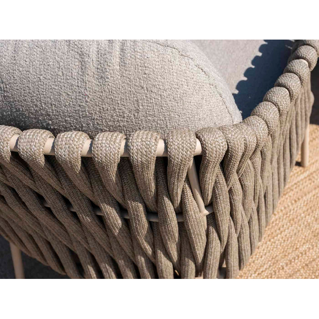 4 Seasons Outdoor Tuinset Comino low dining stoel + Taste 4SO Donato low dining tafel latte 160 cm Ø