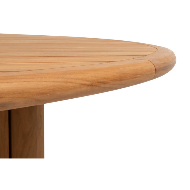 4 Seasons Outdoor Nora dining stoel + Taste 4SO Corsica tafel teak 160 Ø cm